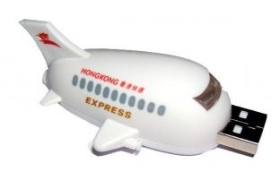 Bespoke aeroplane shape 1G , 2G , 4G , 8G , 16G Customized USB Flash Drive recovery