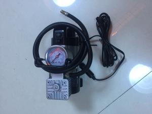 China Most Popular Single Small Air Compressor With Light For All Cars Sliver And Red on sale