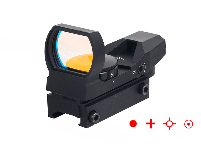 Best ANS Tactical 1X22X33mm Reflex Sight Scope Adjustable Reticle 4 Styles Red Dot Sight Scope BK wholesale