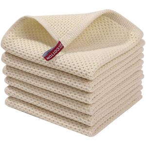 Best Cotton Waffle Weave Kitchen Dish Cloths Absorbent Quick Drying 12x12 Inches wholesale
