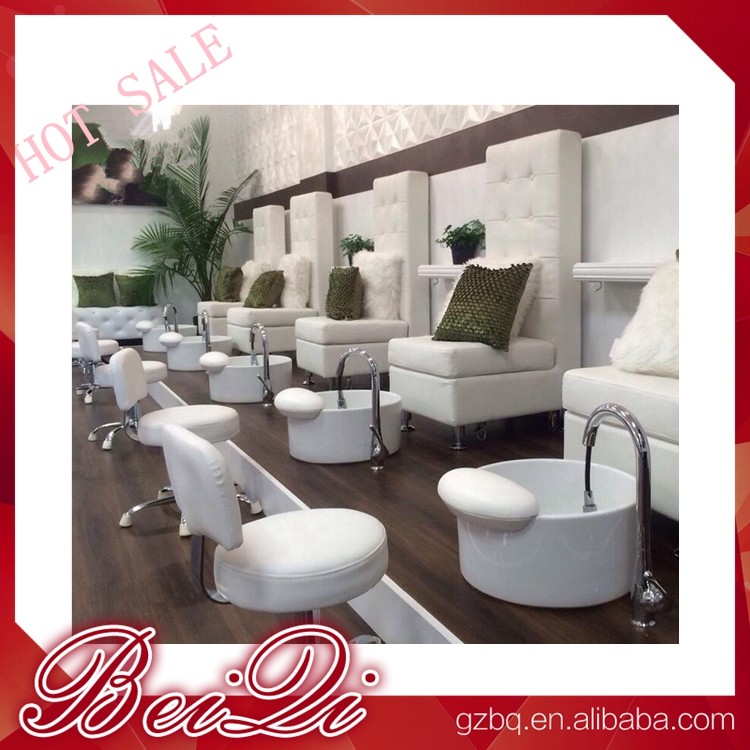 China luxury white leather king chair manicure and pedicure furniture spa chair leather cover for sale