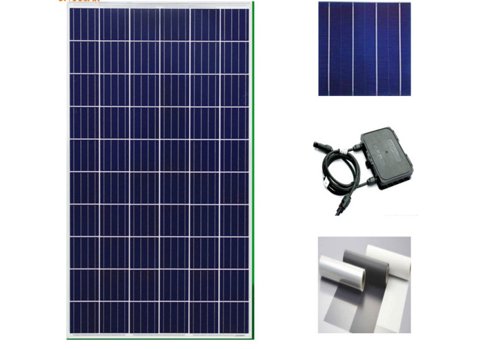 China Clean Energy Silicon Solar Panels 260 Watt , Home System Black Solar Panels on sale