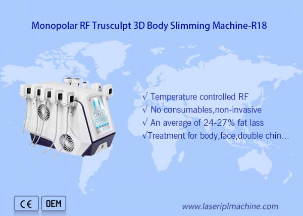 Cheap Monopolar Rf Beauty Equipment Trusculpt 3d Body Slimming Fat Reduce 5MHz for sale