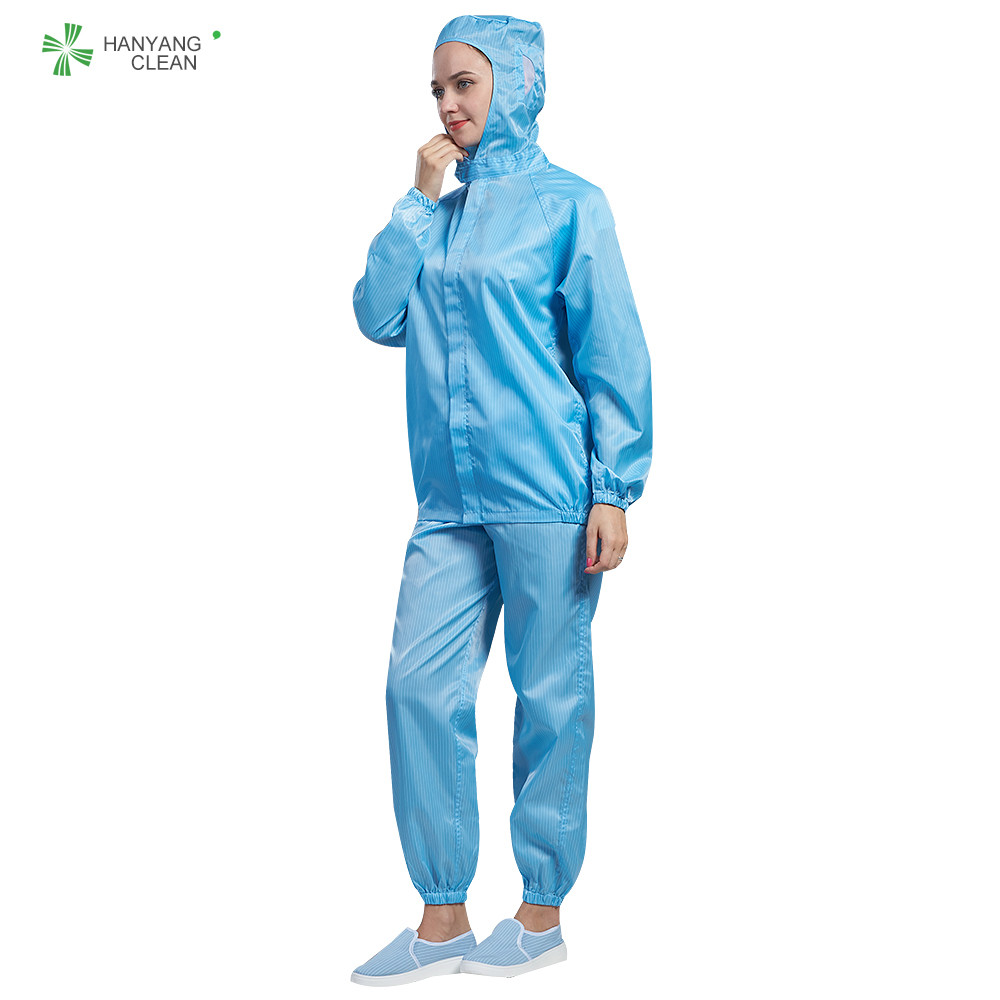 Best Anti Static Autocalvable Clean Room Garments Hooded Jacket And Pants For Pharmaceutical Workshop wholesale