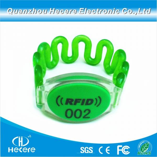 Reusable 125kHz Em4200 Elastic RFID Wristband for Acess Control