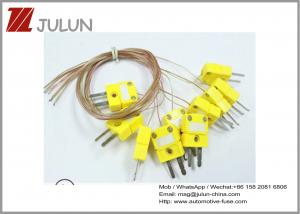 China OMEGA Yellow Thermocouple Connector K Type Temperature Measuring Wire Plug Socket SMPW-K-M Connector on sale