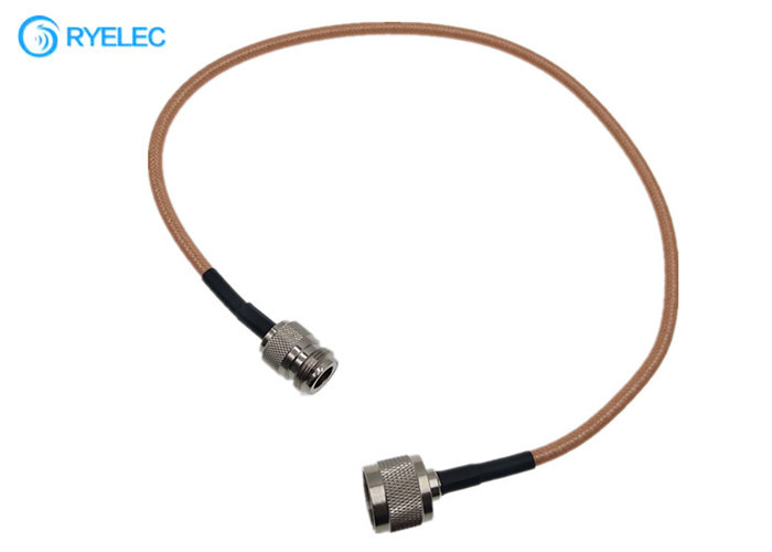Best RG142 Double Shielded FEP Jacket RF Coaxial Cable With N Male To N Female Connector wholesale