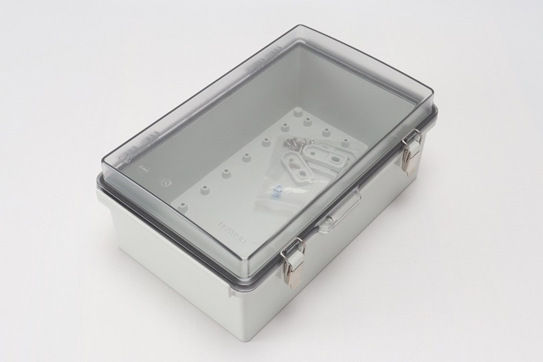 Best Junction Box Abs Hinged Plastic Enclosures For OT Sensors 300x200x130mm wholesale