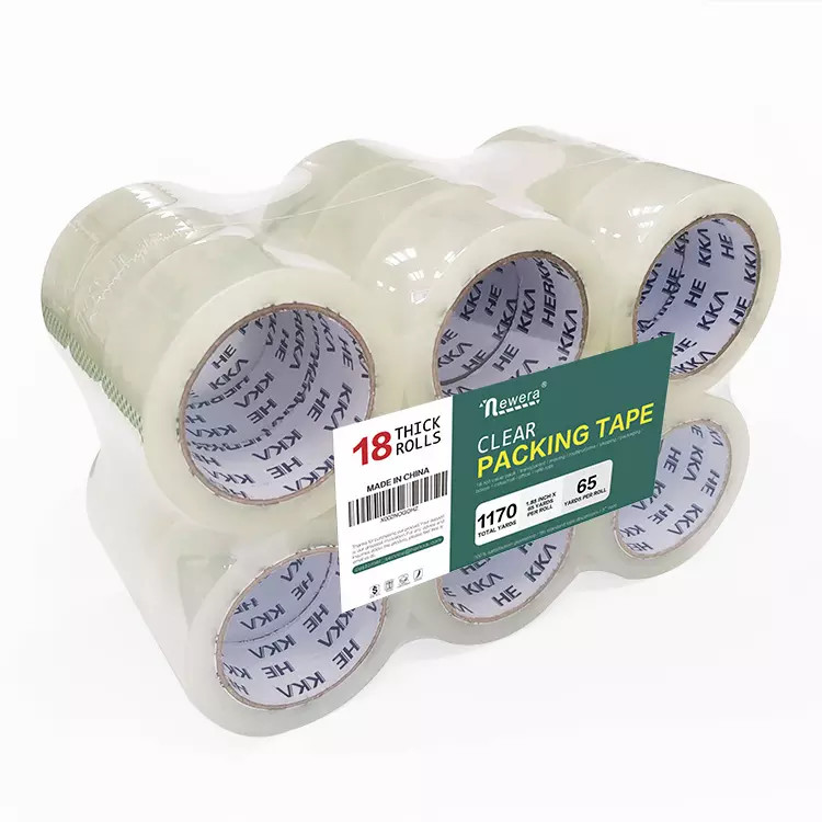 China Super Clear Low Noise BOPP Packing Tape Sealing Pressure Sensitive Tape Waterproof on sale