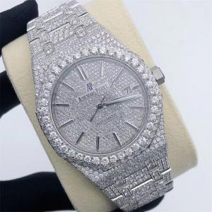 China 3Atm Water Resistant Iced Out Moissanite Watch Original VVS1 Buss Down Watch on sale