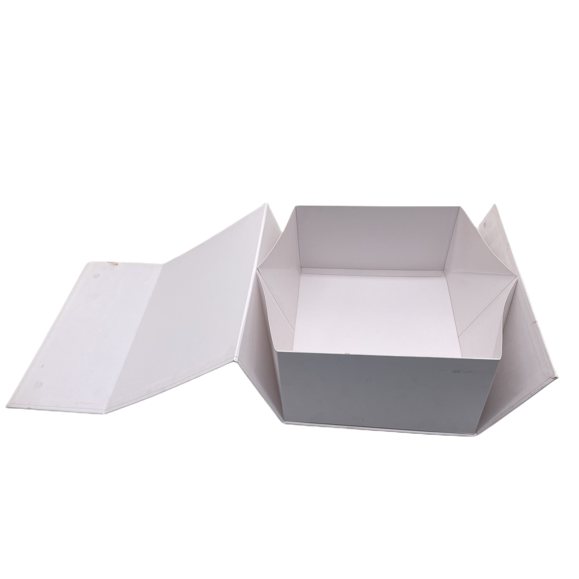 Cheap White Rigid Folding Gift Paper Box Packaging For Clothes And Shoes for sale
