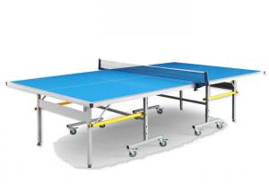 China AL Steel Outdoor Table Tennis Table , Foldable AP Table Top Movable Sports Ping Pong Table on sale