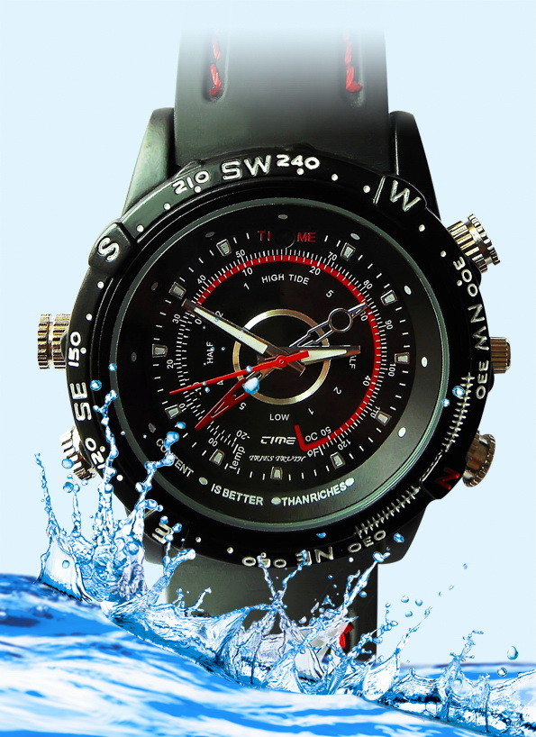 Best HD 1280*720 Waterproof G-sensor SOS Car DVR Watch Camera Resolution1280*960 wholesale