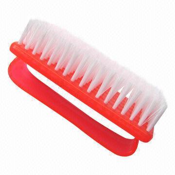 Bath Nail Cleaning Brush/Mini Brush, Made of Plastic, Available in Bright Blue