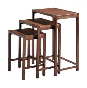 China Dark Walnut Finish Rectangle Top 3 Piece Nesting Tables / Sofa End Tables on sale
