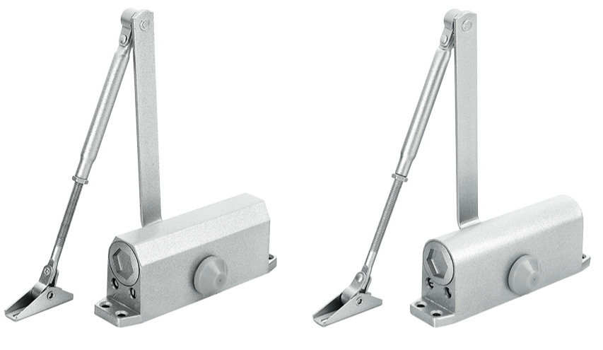 China Safety 072 Large Square Automatic Door Closer Hinge With Stop Function on sale
