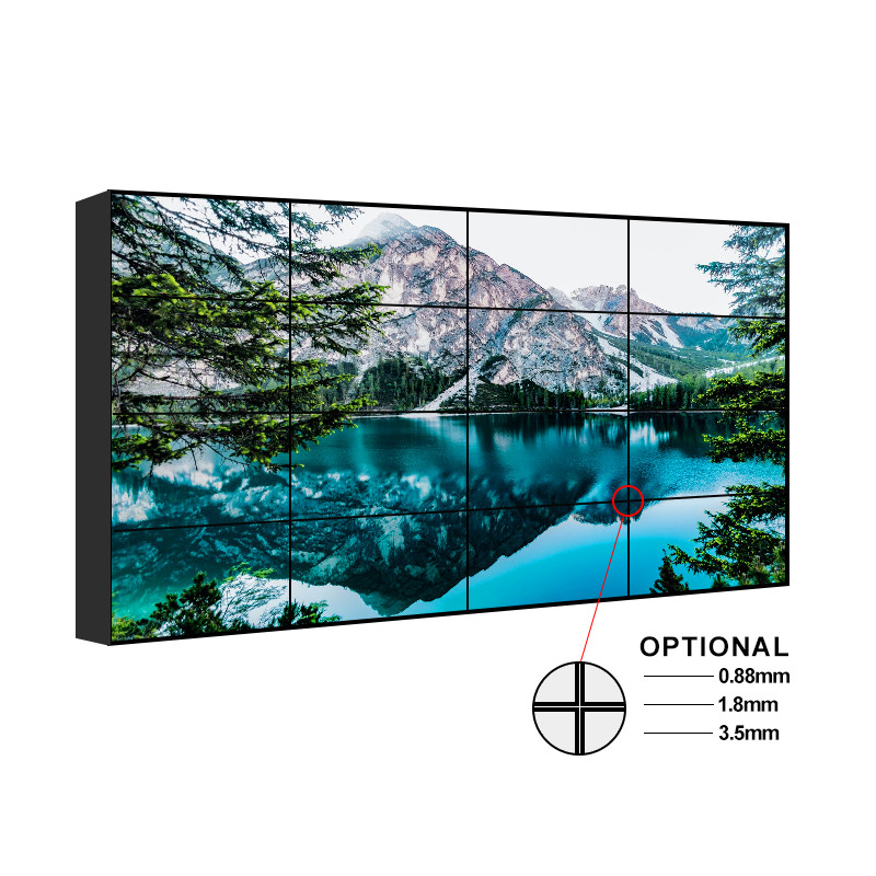 Best 500 Nits 8ms Digital Signage Display Bezel 3.5mm Floor Stand video wholesale