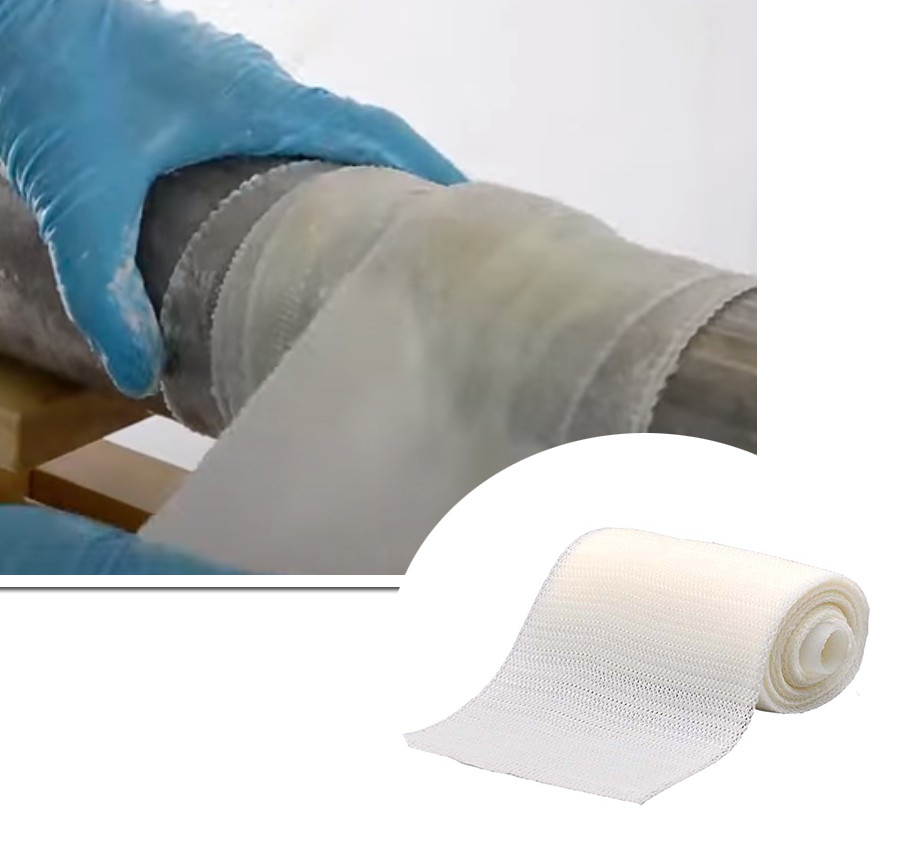 Best Quick Pipe Fix Wrap Pipe Leak Repair Bandage Water Activated Fiberglass Pipe Reinforce Wrapping Condenser Pipe Tape wholesale