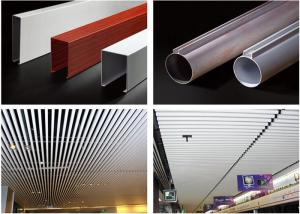 China Excellent Aluminum Tube Metal Baffle Ceiling Waterproof For Home / Hotel / Opera on sale