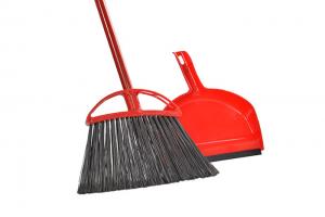 China 22mm Angle Broom And Dustpan Attachable PP Pan With TPR Lip on sale