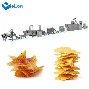 China Autoamtic food production fried puff snacks pellet corn chips extruder machines production line on sale