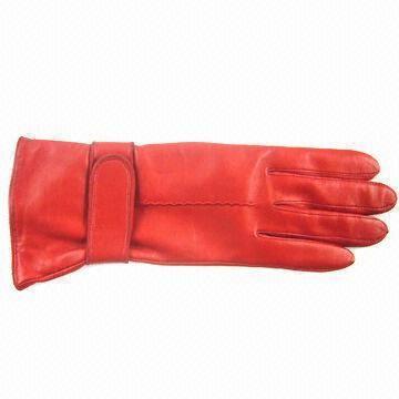 Fashionable Women's Dress Gloves, Made of Lamb Goat Leather