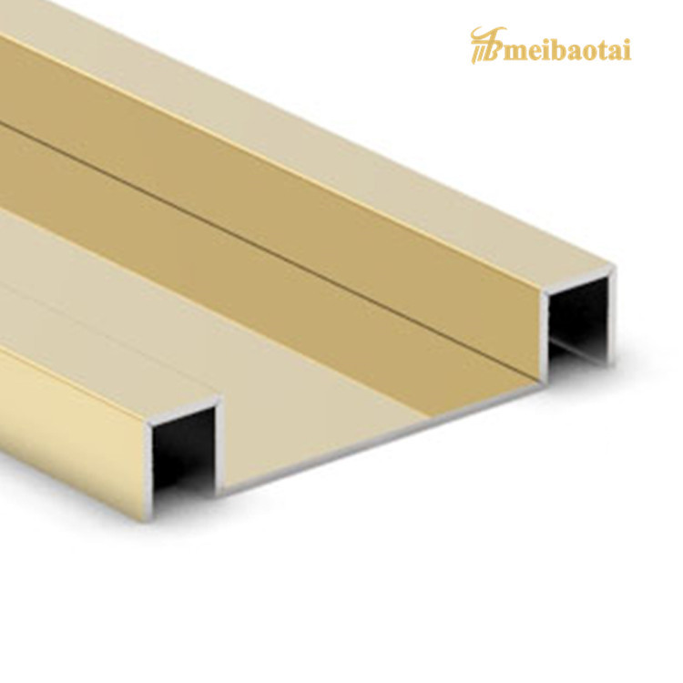 Grade 304 Stainless Steel Tile Trim 0.65mm Thickness Decorate Wall Edge