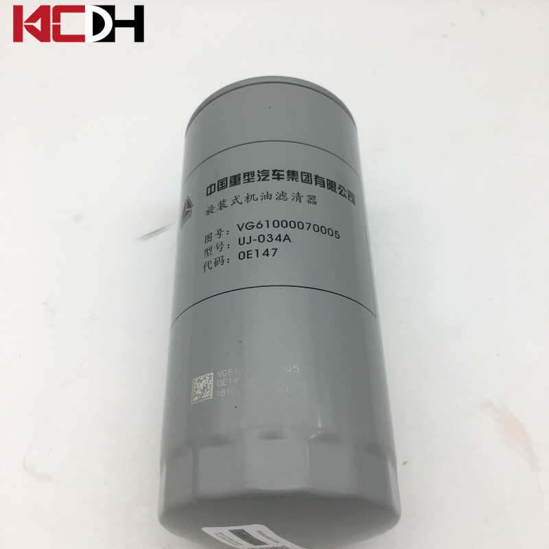 China Sinotruk Howo Excavator Engine Parts Oil Filter Element UJ-034A VG61000070005 on sale