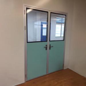 Aluminum Frame Pharmaceutical HPL Cleanroom Door CE Standard