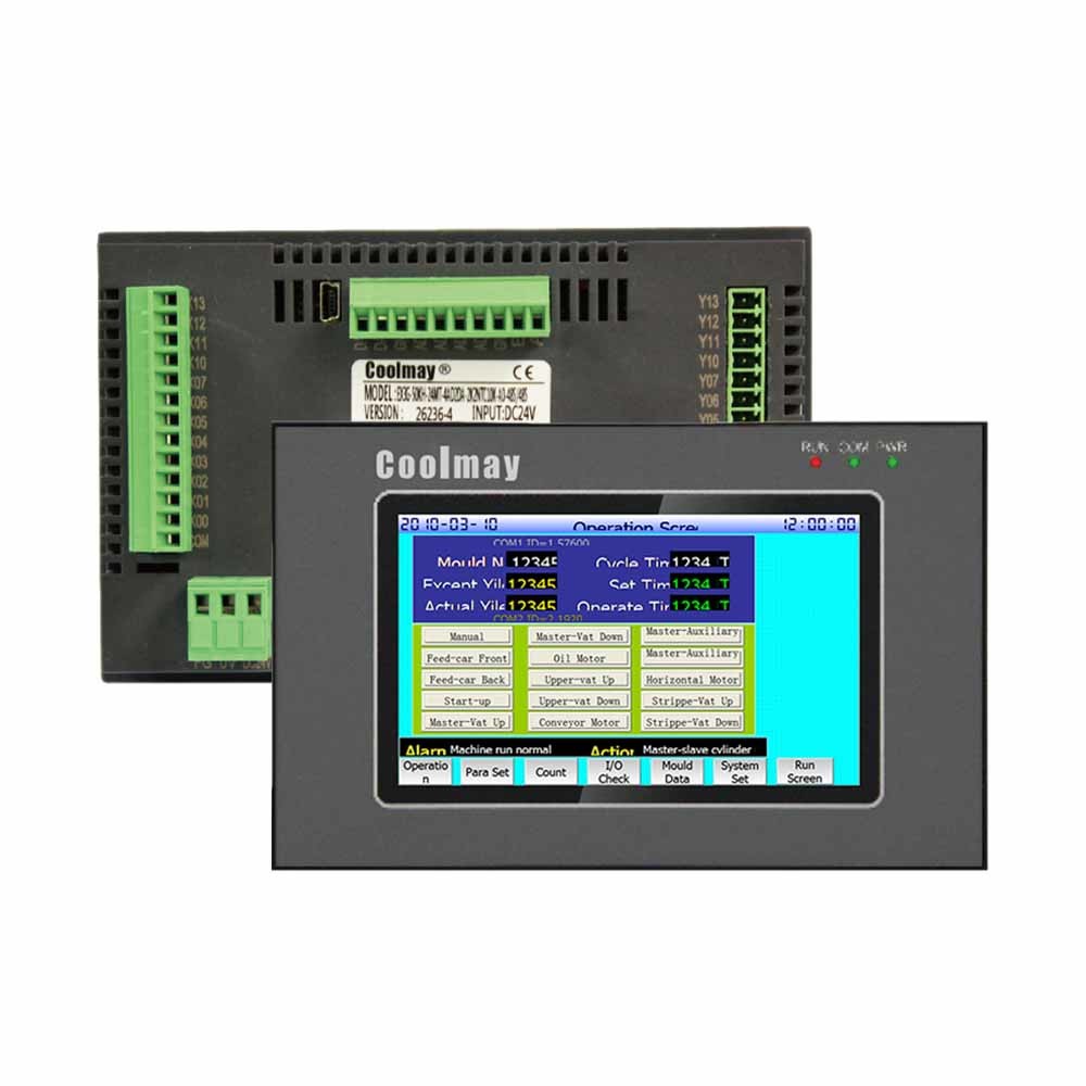 China 5Inch Integrated HMI PLC All In One 12DI 10V Temperature Analog on sale