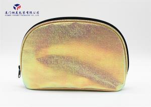 Best Fashionable Soft Leather Makeup Bag Round Corners Treatment Without Handle wholesale