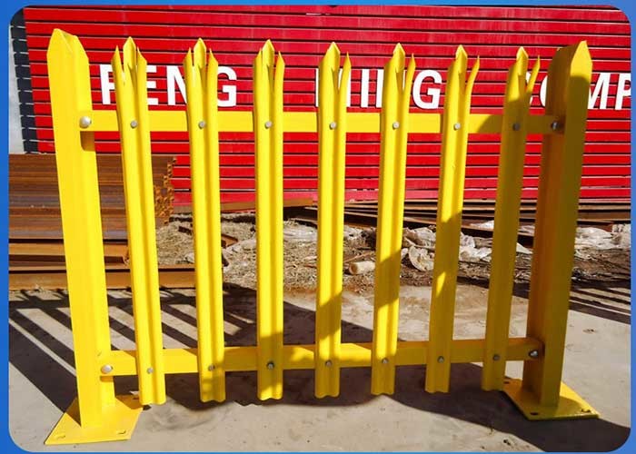 Best W Pale Powder Coating Colors 1.5mm Steel Palisade Fencing With H Type Post wholesale