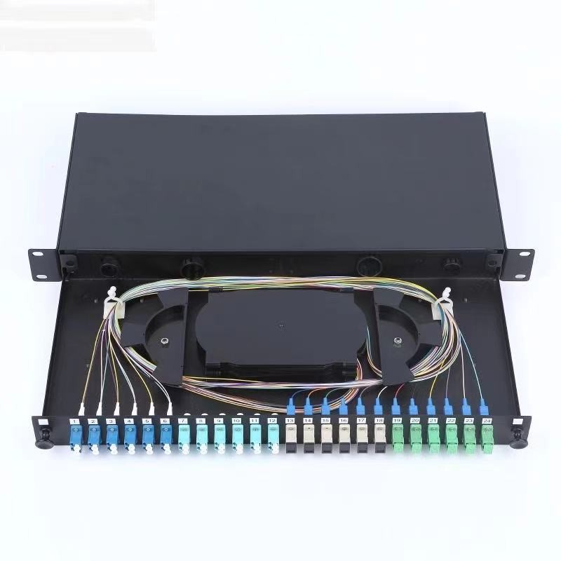 China 24 Port LC Sliding Type Patch Panel Fiber Optic Termination Box on sale