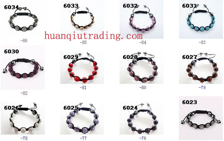 Cheap wholesale fashionable  Europe Tresorparis ornament woven beads shambhala bracelets/jewelry for sale