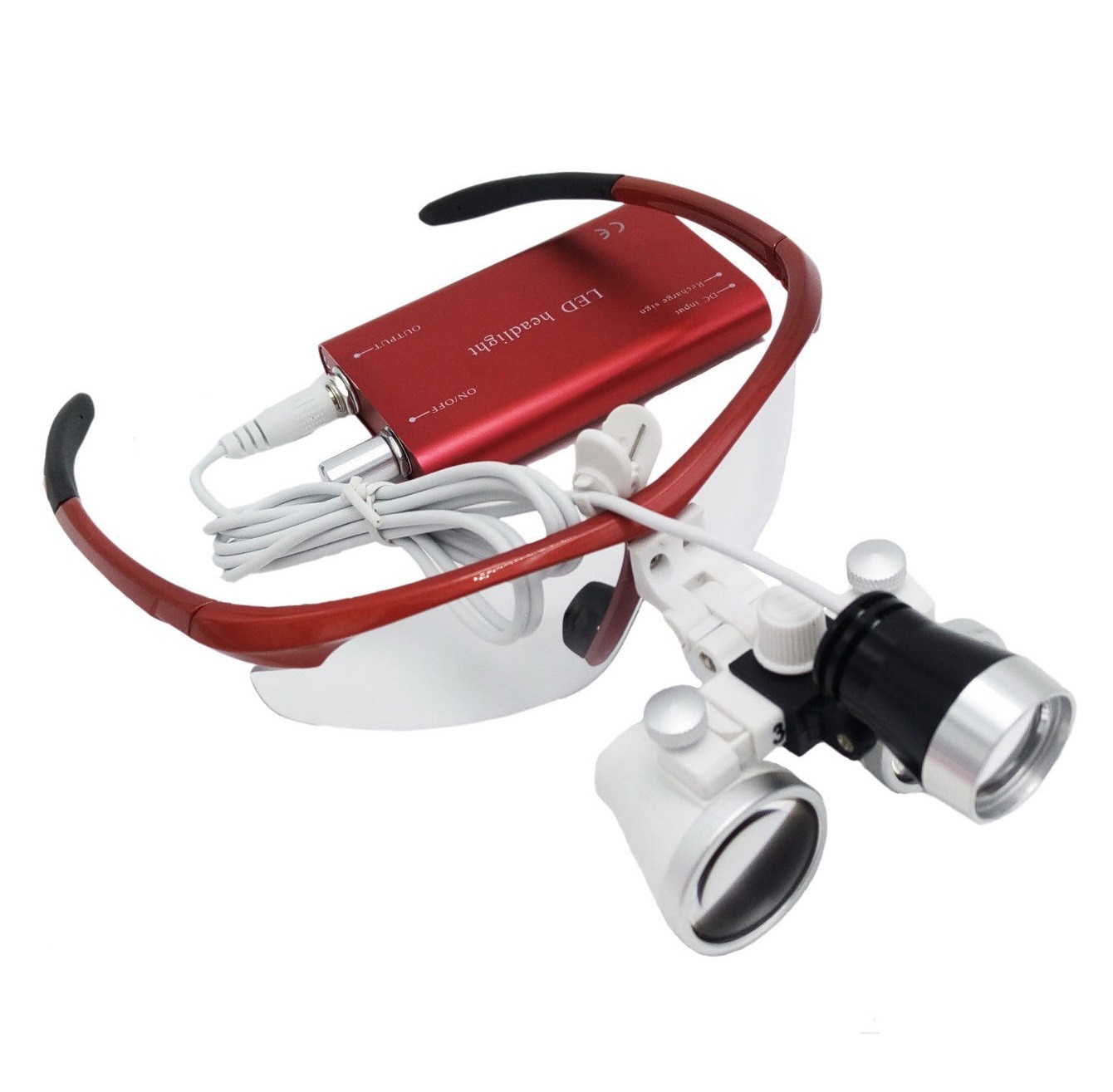Best 2.5times Colorful Dental Surgical Binocular Magnifying Loupe with LED Light wholesale