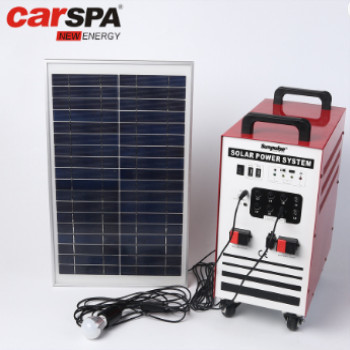 China 100AH Portable Solar Power System Home Use With Power Inverter Solar Panel on sale