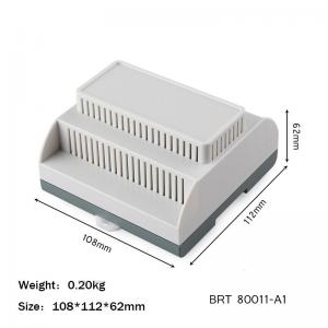 Best 108*112*62mm PLC Box Din Rail Mounting Enclosure With UL94 V0 Fire Resistant wholesale