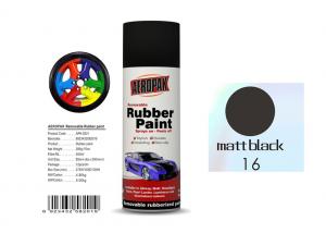 China Matt Black Color Removable Rubber Spray Paint , Anti - Sagging Peelable Car Paint on sale