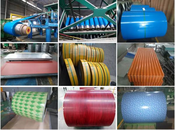 Structural Functional Colored Steel Sheet Coil 99% Pure Zinc Coating