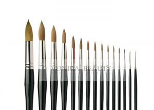 China Pro 15 Pieces Body Makeup Paint Brushes Watercolour Oil Paint Round Brush Collection on sale
