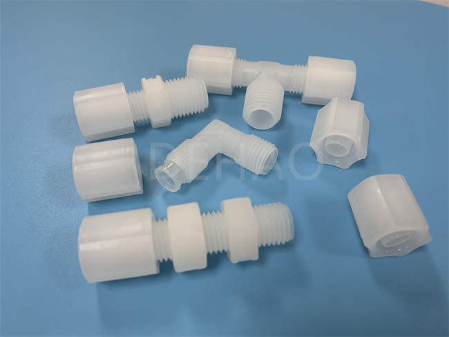 China Tee Junction PVDF Parts , Male thread PVDF Pipe Fittings on sale
