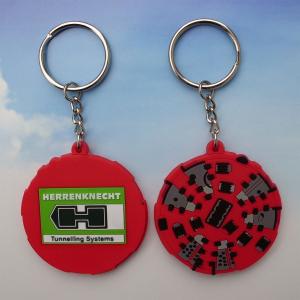 China Double-sided PVC Keyring, 2D PVC Key Holder 2 Sides, Rubber PVC Keychain from Factory on sale