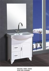 70 X48X85/cm PVC floor mounted bathroom cabinet / bathroom vanity / with mirror for bathroom