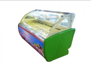 Best Tabletop Glass Door Ice Cream Display Cooler Showcase 1730*1130*1250mm wholesale