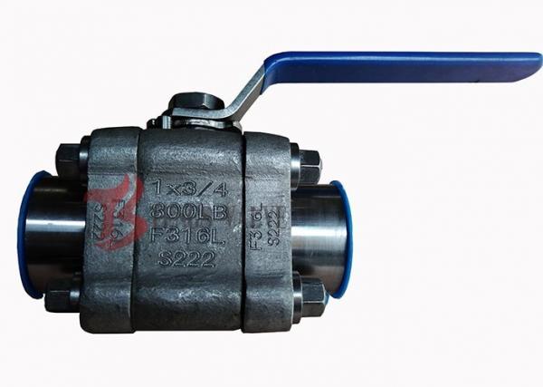 Cheap Reduced Bore Soft Seated Ball Valve F316L , 800LB Small Forged Ball Valve for sale