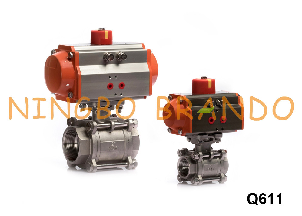 China 2 Way Pneumatic Actuator Ball Valve With Solenoid Valve Limit Switch on sale