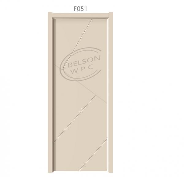Cheap Waterproof Full WPC Door Interior Custom Stripe Inlay Design for sale