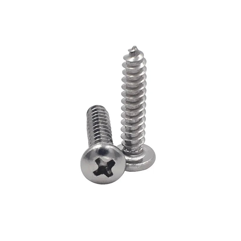 China Self Tapping Stainless Steel Screws Pan Head SS 316 & 304 19mm M8 Full Thread Screws on sale