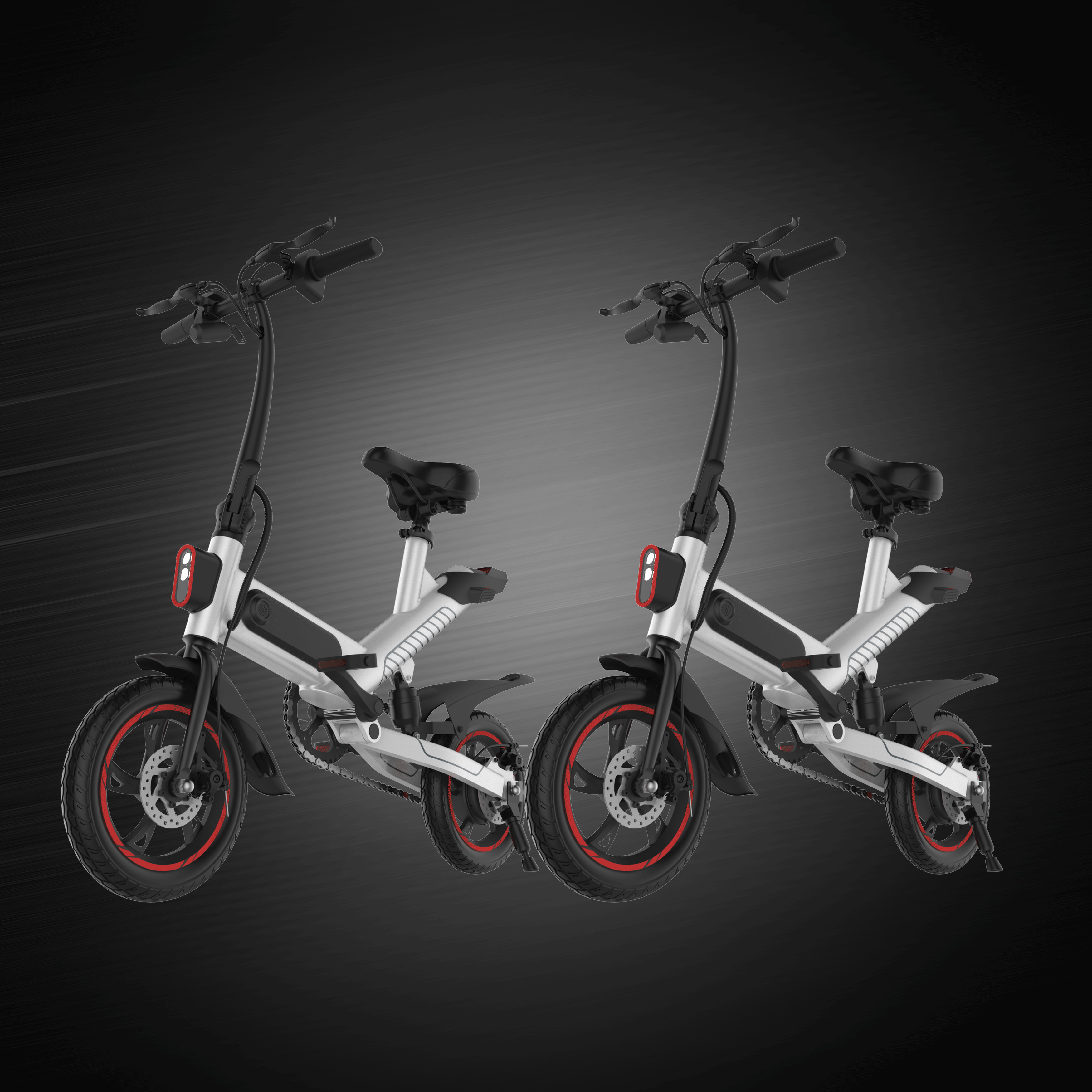 Best Inflated Tire Folding Travel Bike Lithium Battery Powered Auxiliary Mileage 60 ± 5KM wholesale