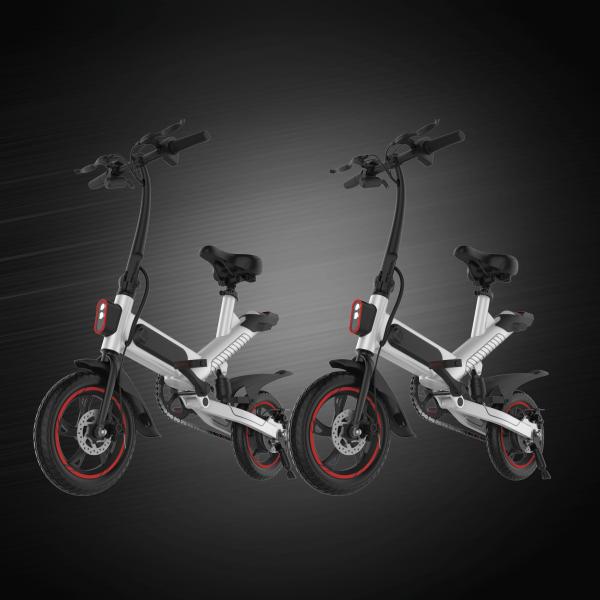 Cheap Inflated Tire Folding Travel Bike Lithium Battery Powered Auxiliary Mileage 60 ± 5KM for sale